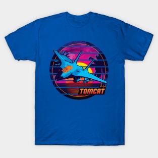 Neon Retro F-14 Tomcat T-Shirt